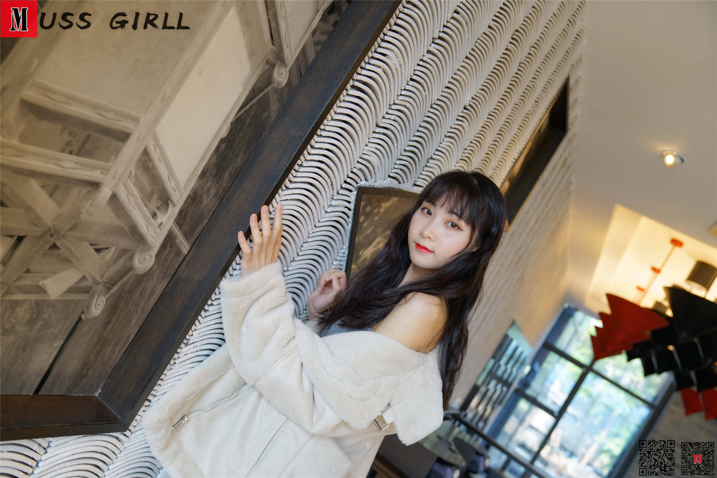 MussGirl慕丝女郎  NO.156 灰色包臀裙